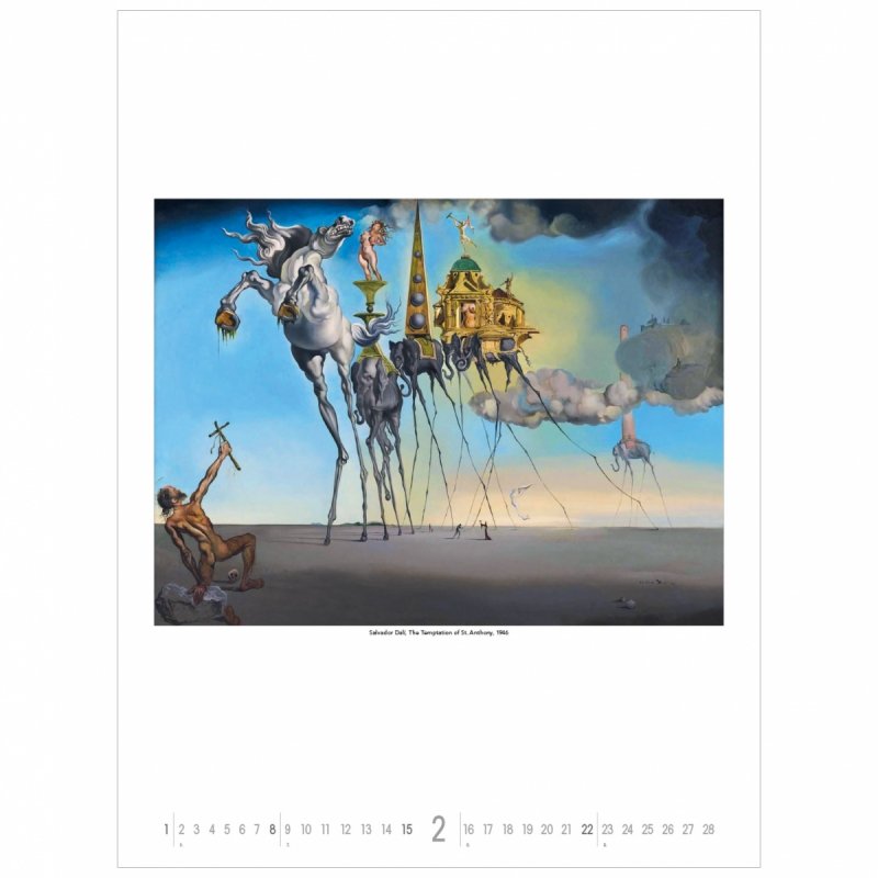 C03 Kalendarz ścienny wieloplanszowy Salvador Dali 2026