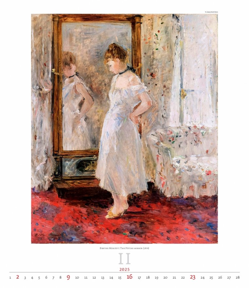 Kalendarz ścienny wieloplanszowy Impressionism 2025 - exclusive edition - luty 2025