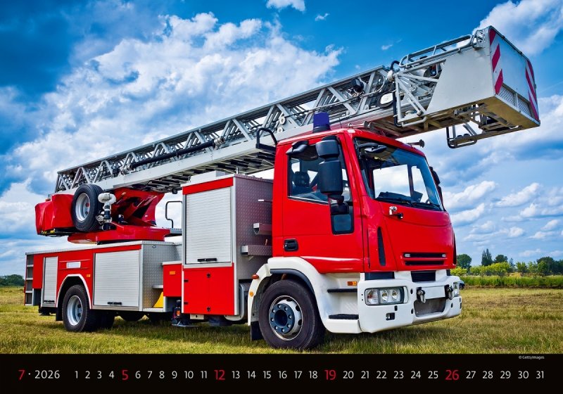 H24 Kalendarz ścienny wieloplanszowy Trucks 2026