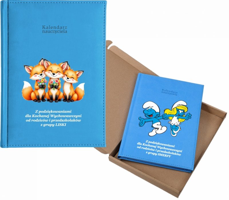 kalendarz dla nauczyciela na rok 2026/2027 z pudełkiem w komplecie