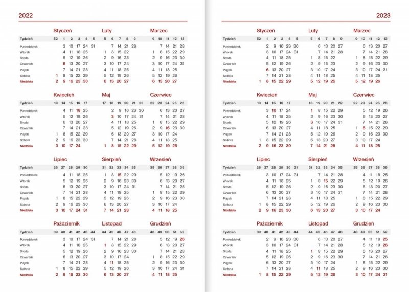 Kalendarz nauczyciela 2022/2023 A5 tygodniowy oprawa zamykana na gumkę NEBRASKA GRANATOWA (gumka czerwona)