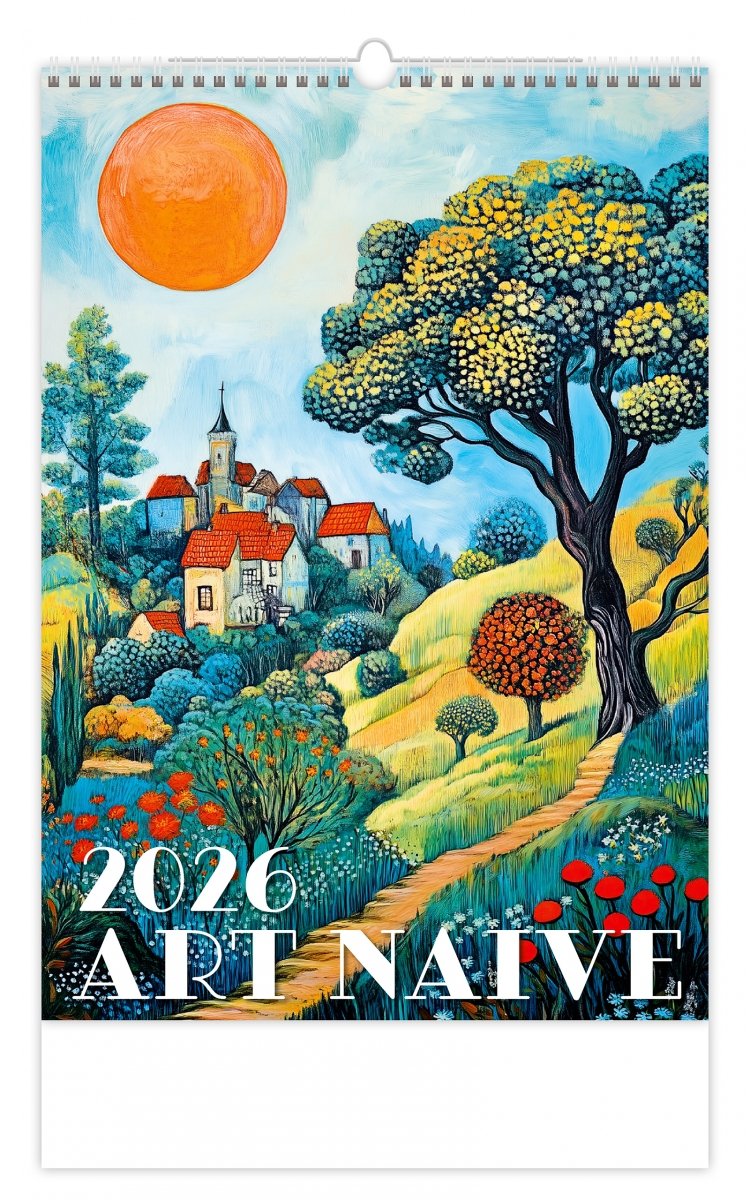 H21 Kalendarz ścienny wieloplanszowy Art Naive 2026