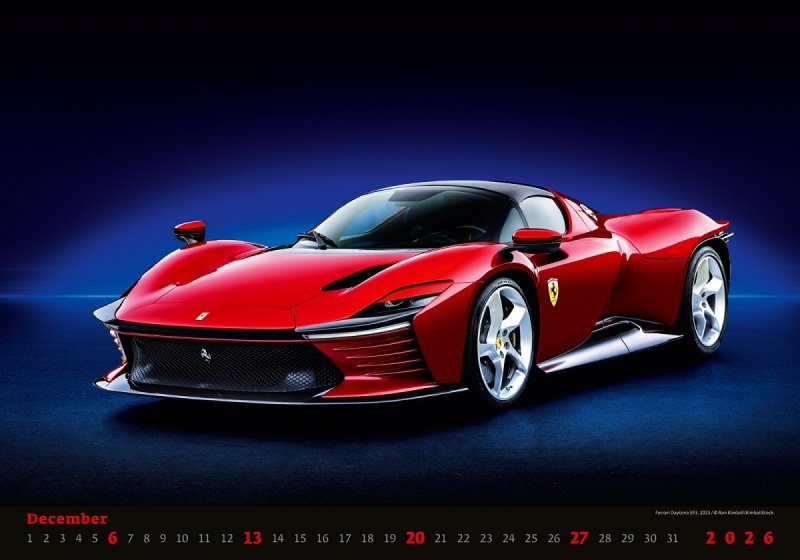 H22 Kalendarz ścienny wieloplanszowy Cars 2026