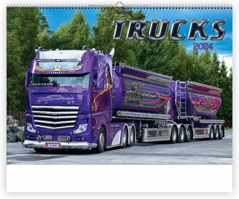 Kalendarz ścienny wieloplanszowy AMERICAN TRUCKS 2025