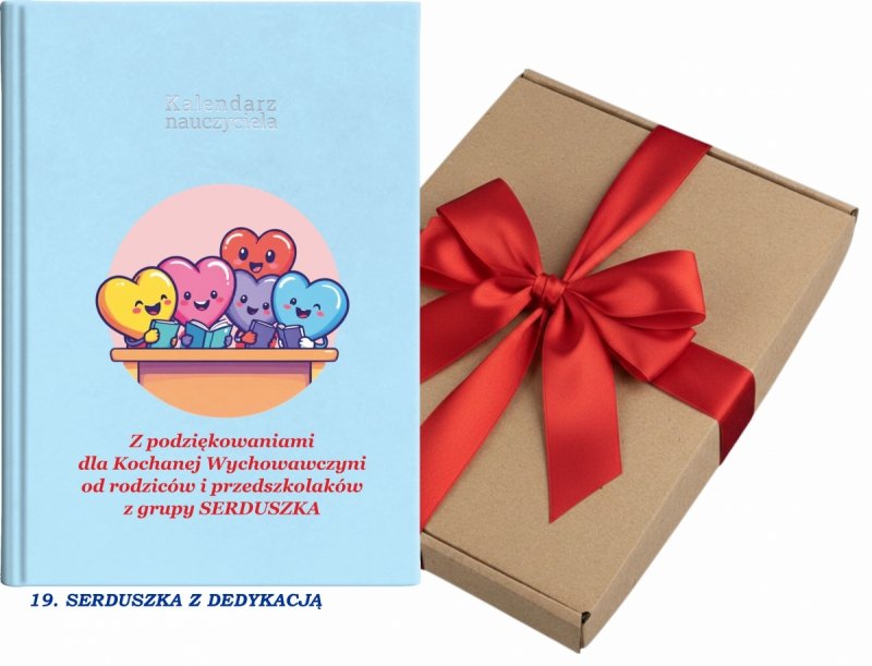 kalendarz dla nauczyciela na rok 2026/2027 z pudełkiem w komplecie