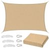 Żagiel Ogrodowy Przeciwsłoneczny Wodoodporny Prostokąt Beżowy 200x300 cm
