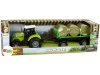Traktor z Przyczepka Bale Siana Dźwięk Zielony 26cm