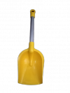 Łopatka-do-piasku-trzonek-aluminiowy-37-cm-żółta