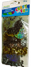 CEKINY-OKRĄGŁE-złote-srebne-błyszczące-30g-6mix