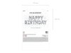 Balon srebny foliowy dekoracja urodzinowa Happy Birthday  340cm x 35cm