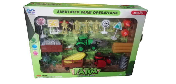 Zestaw farma do zabawy zwierzątka traktor 