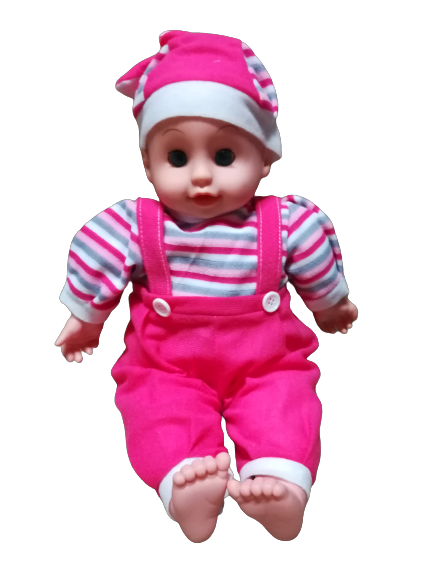 Lalka Maja bobas z dźwiękiem różowa 40cm