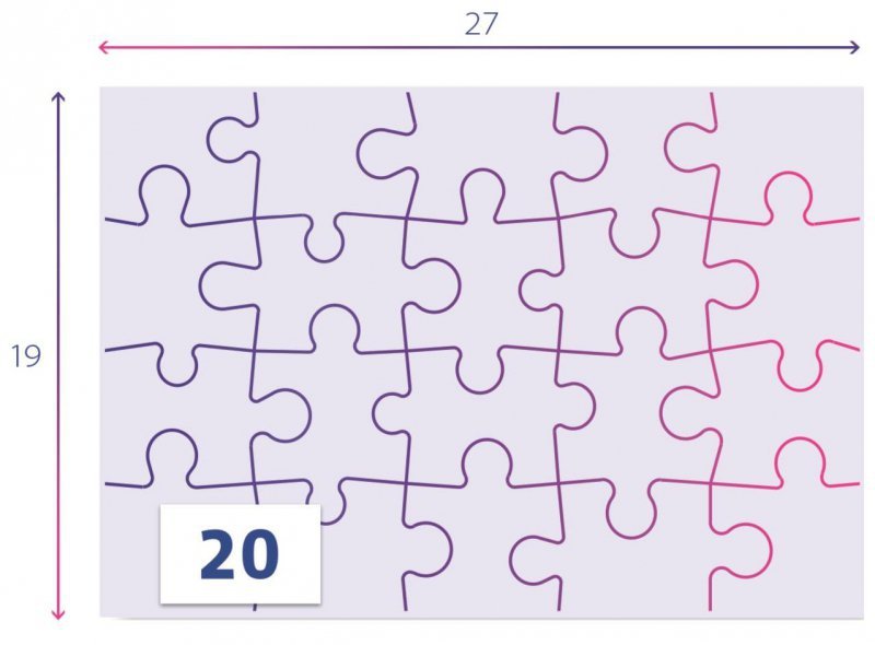 Puzzle 2x20el. - Stitch