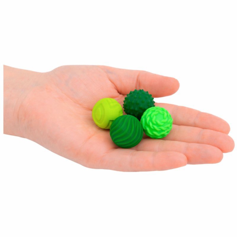 Magnetyczne Silikonowe Piłki Antystresowe W Etui Zielone 2,5 cm 4 el.