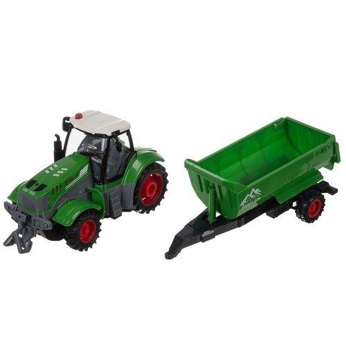 Zdalnie sterowany traktor z przyczepą z funkcją wywrotki dla dzieci