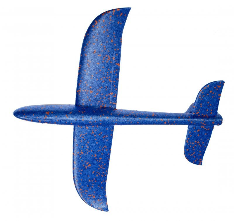 Szybowiec Samolot styropianowy niebieski 47x49cm