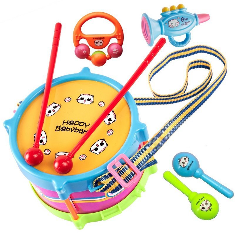 Instrumenty-muzyczne-dla-dzieci-bębenek-grzechotki