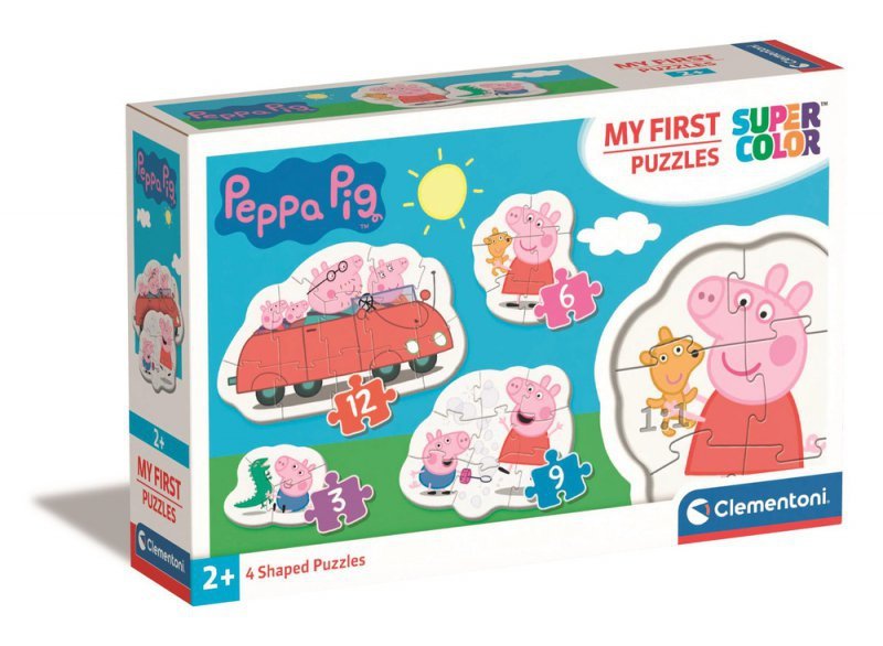 Moje Pierwsze Puzzle 3-6-9-12 ŚWINKA PEPPA 