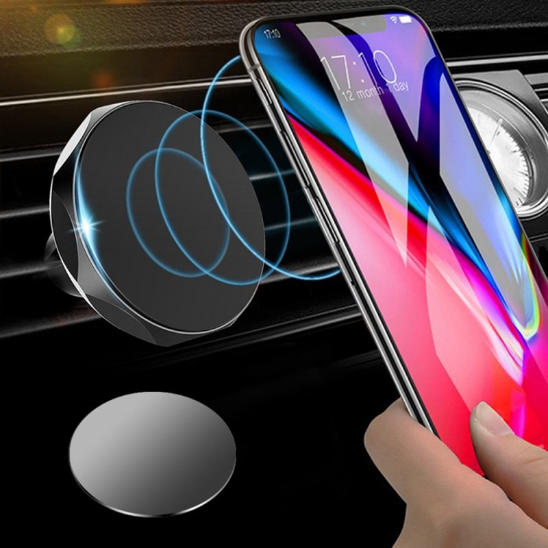 Magnetyczny uchwyt do telefonu srebny