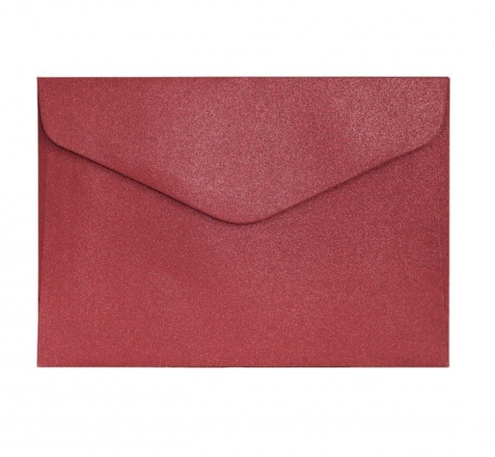 KOPERTA C6  CZERWONA 150G/M2 10sztuk 114x162mm