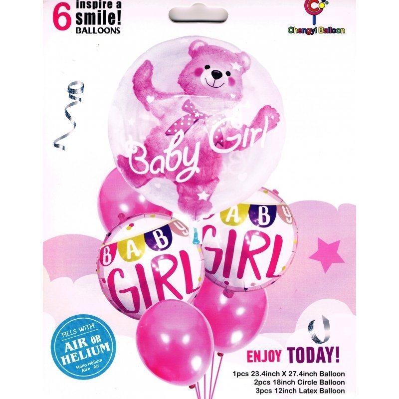 Balony-urodzinowe-zestaw-dla-dziewczynki-6szt-róż-1