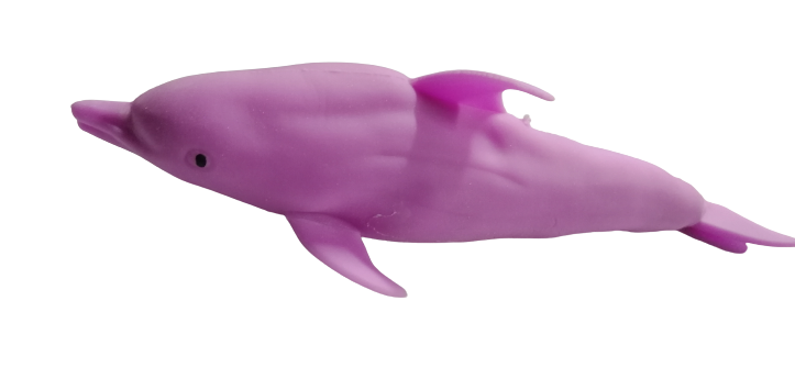 ZABAWKA GNIOTEK SQUISHY Delfin fioletowy