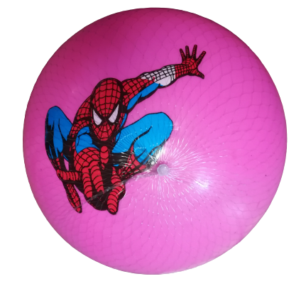 Piłka-15cm-różowa-spiderman