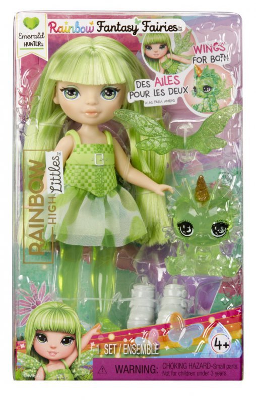 Lalka Rainbow High: Littles Rainbow Fantasy Fairies - Emerald (zielony)
