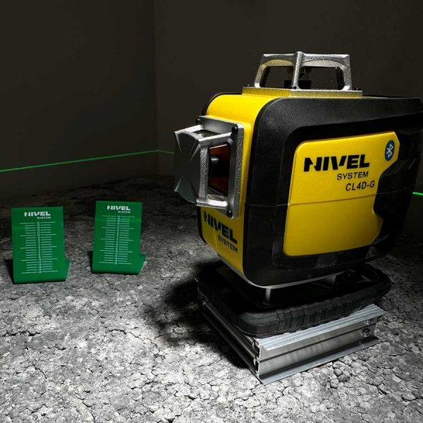 Nivel System CL4D-G Zielony multi-laser krzyżowy (4 x 360°), Bluetooth + Statyw SJJM1EX