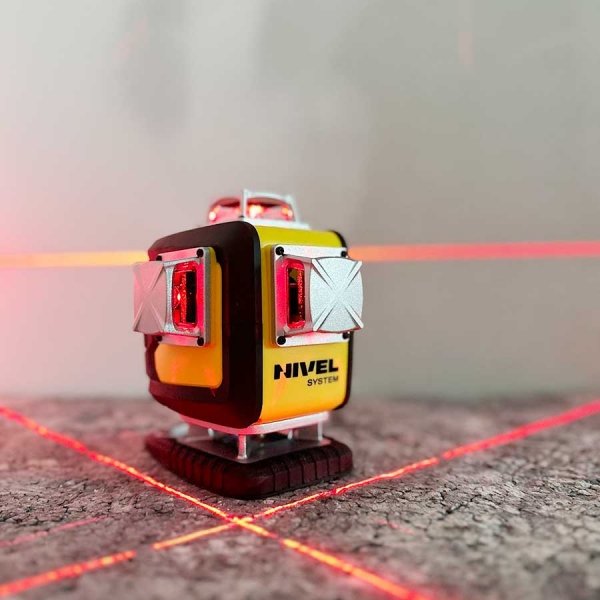 Nivel System CL4D-R Czerwony multi-laser krzyżowy (4 x 360°), Bluetooth