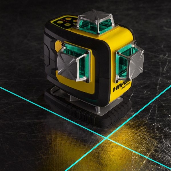 Nivel System CL4D-B Niebieski multi-laser krzyżowy (4 x 360°), Bluetooth + SJJM1EX + RD800 + Łata LS-24