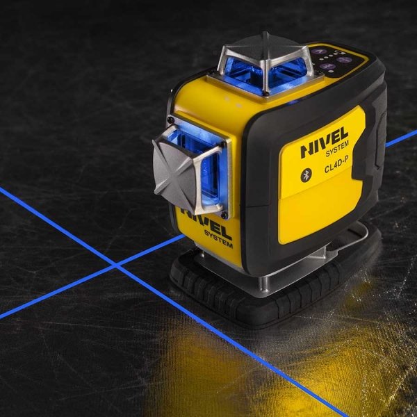 Nivel System CL4D-P Fioletowy multi-laser krzyżowy (4 x 360°), Bluetooth + Statyw SJJM1EX