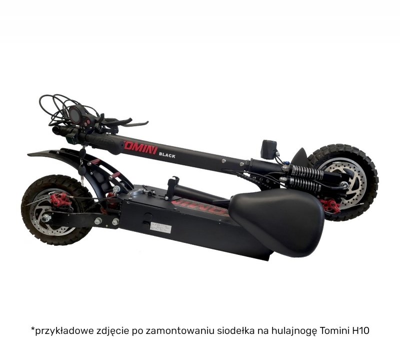 Siodełko z amortyzowaną sztycą do Tomini H10