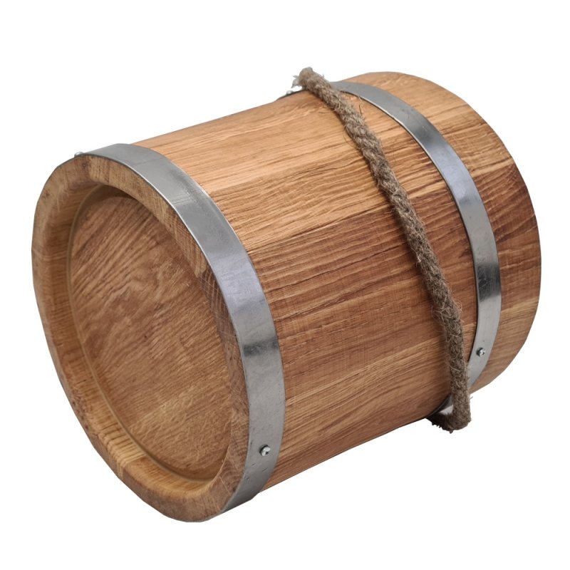 Wiaderko drewniane dębowe do sauny 10l