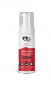 We Love Bark WASH & GO Wild Cherry Oczyszczający, kondycjonujący, piankowy szampon prebiotyczny i środek do czyszczenia łap 150ml