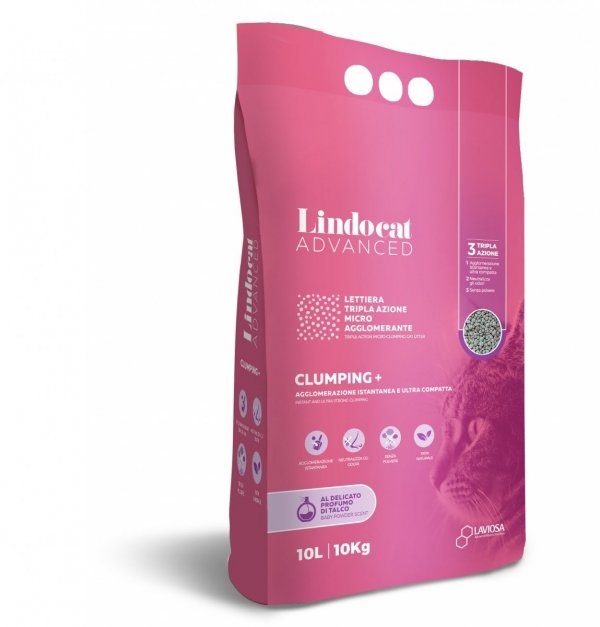 LINDOCAT Advanced Clumping+ Baby Powder Żwirek 10L