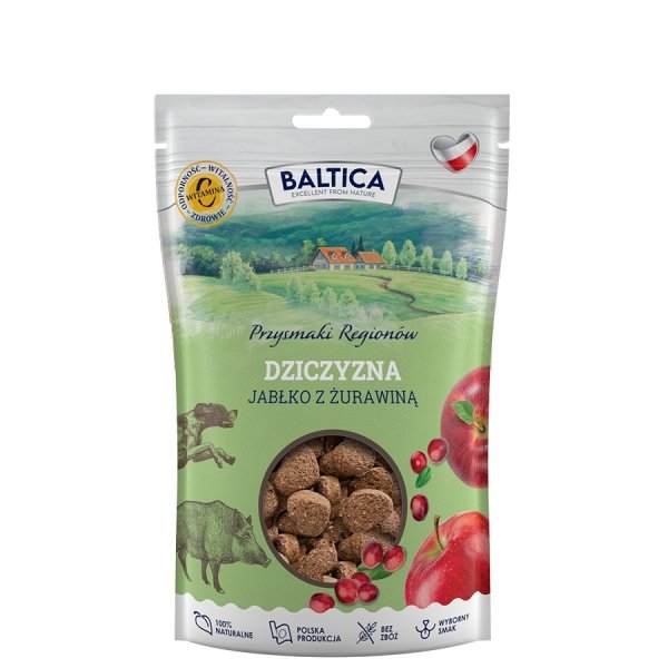 BALTICA Przysmaki Treningowe Dziczyzna z jabłkiem 100g