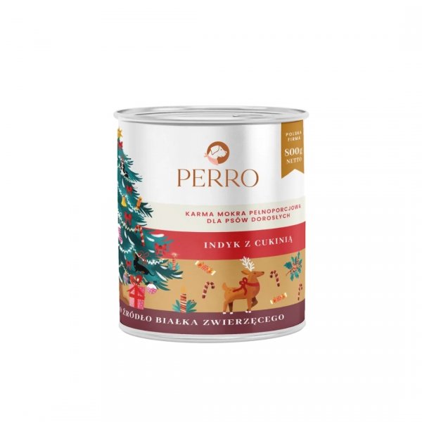 PERRO Indyk z cukinią karma mokra dla psa 800g