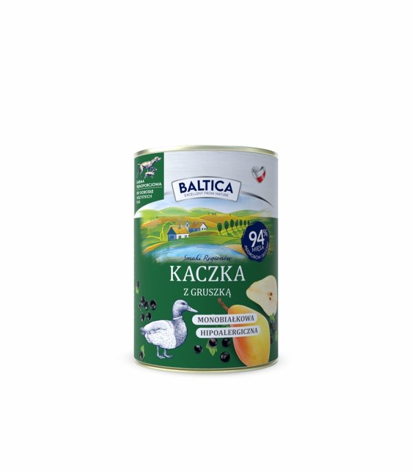 BALTICA Karma mokra kaczka z gruszką 400g