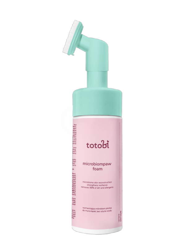 TOTOBI Microbiompaw foam - wzmacniająca mikrobiom pianka do mycia łapek 200 ml