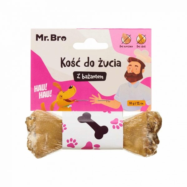 Mr. Bro Kość do żucia z bażantem 12 cm