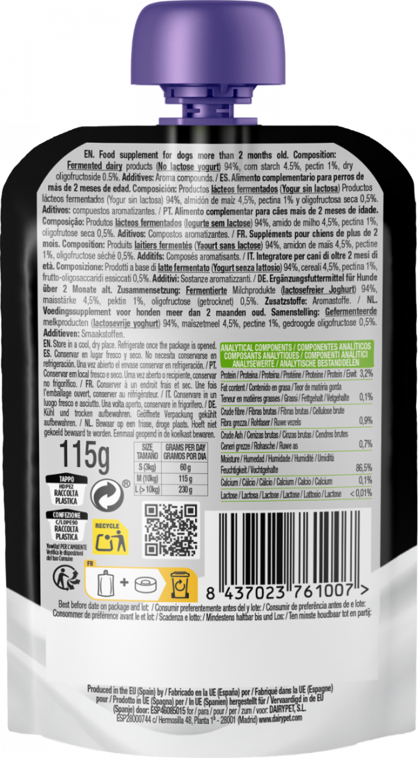 ZESTAW! YOW UP! Prebiotyki Jogurt naturalny dla psa + Skóra i Sierść + Zdrowe Stawy 3 x 115g