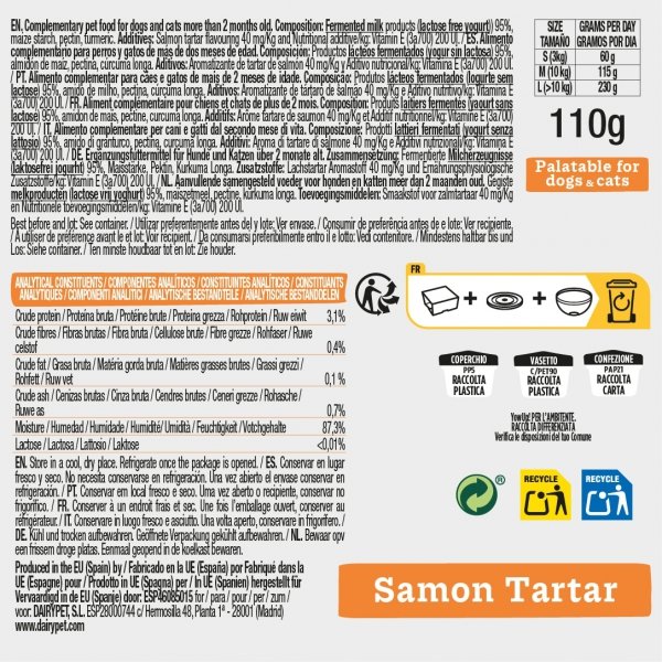 YOW UP! Salmon Tartar FROZEN YOGURT Jogurt do mrożenia o aromacie tatara z łososia 110g