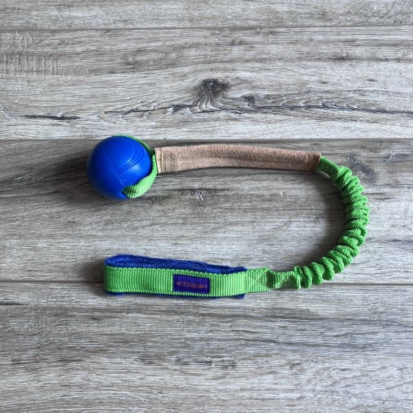 Szarpak Rock &amp; Dog STRONG LEATHER STRATO zielony