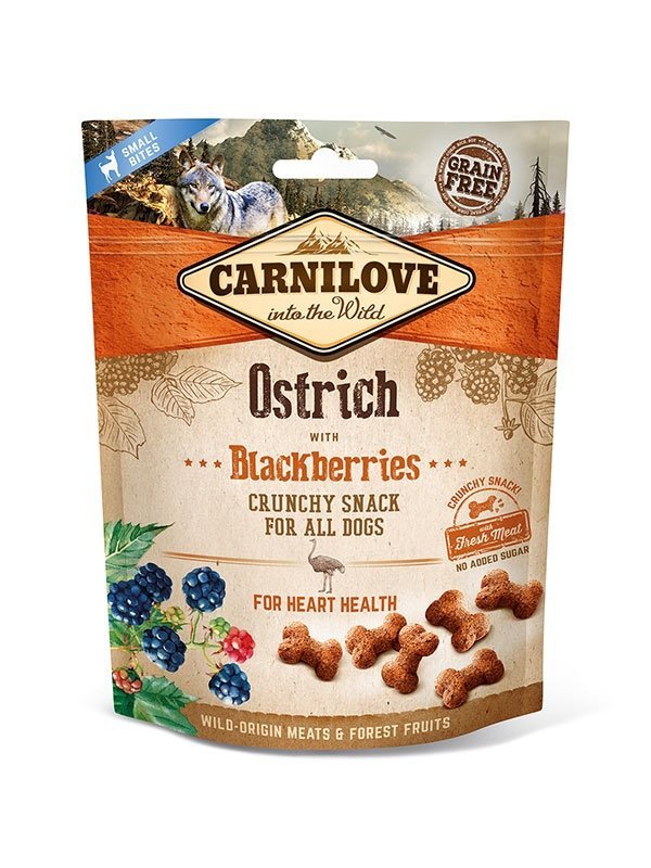 CARNILOVE Snack Crunch Ostrich &amp; Blackberries 200g