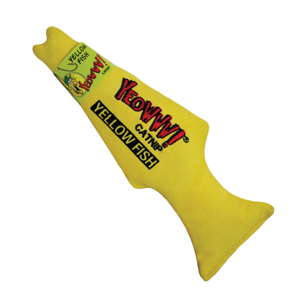 YEOWWW! Yellow Fish zabawka z bardzo silną kocimiętką