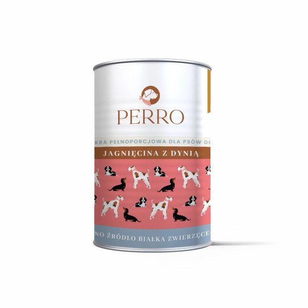 PERRO Jagnięcina z dynią karma mokra 400g