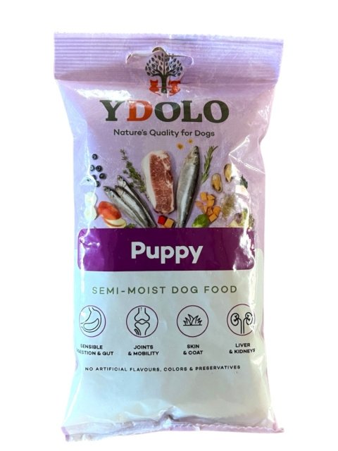 YDOLO Puppy - wieprzowina Iberico i ryby - karma półwilgotna dla szczeniąt  100g