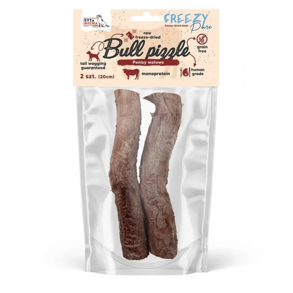 Syta Micha 100% Liofilizowany Penis Wołowy (2 szt. | ok. 20 cm) FREEZY Pure
