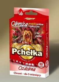 Pchełka 8109 Obroża Insektob kamienie 40cm dla psa